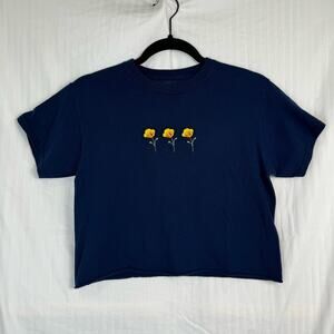 Bundle J. Galt Cropped Baby Mini Tee Shirt Junior One Size Yellow Flowers Honey